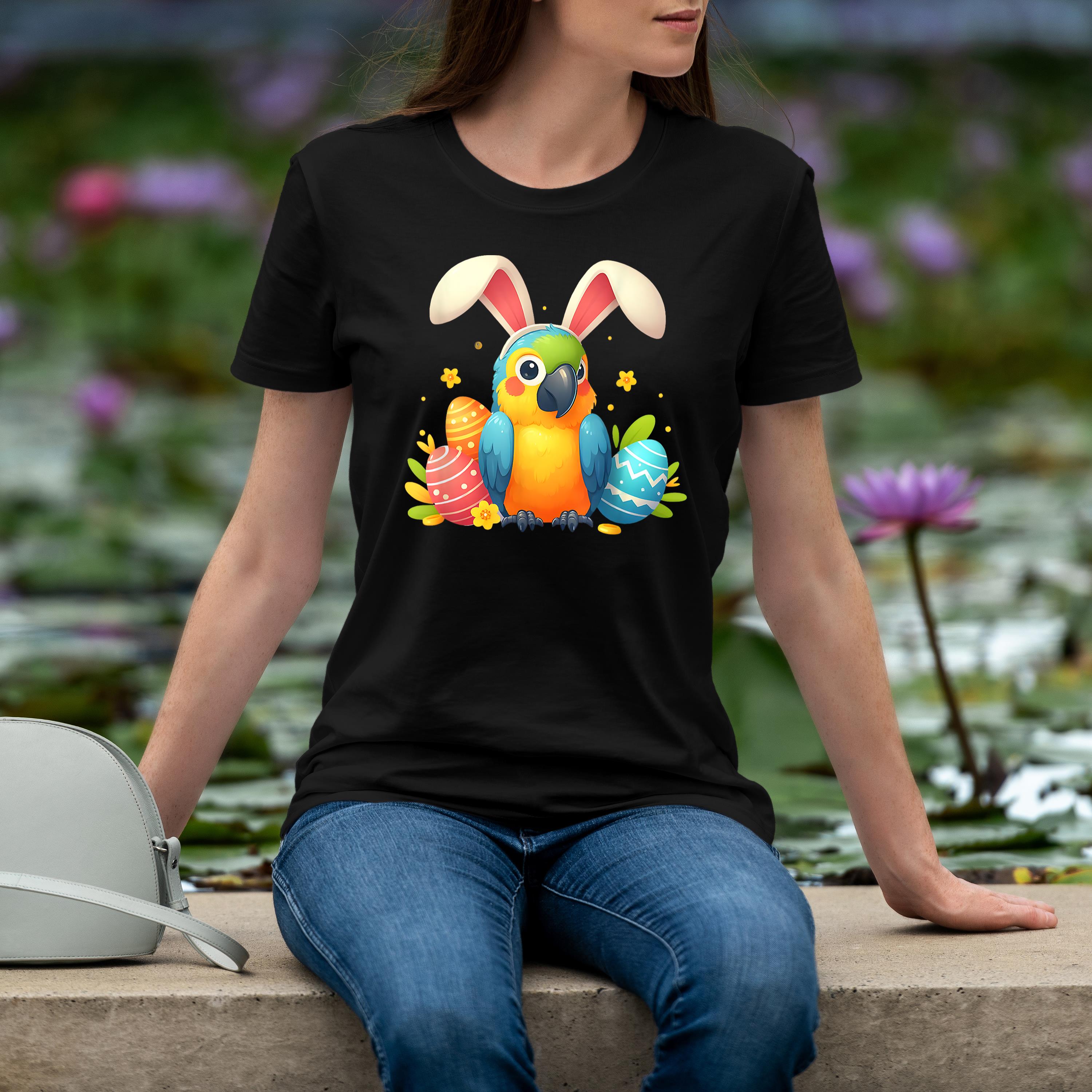 Easter Parrot With Colorful Easter Eggs Shirt 